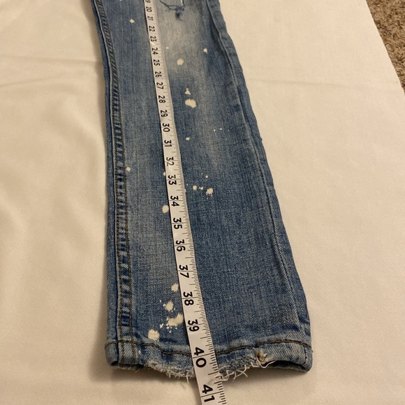 Smuggler's Moon Men's Distressed Button Up Blue Jeans Size 32x32 - Picture 10 of 14